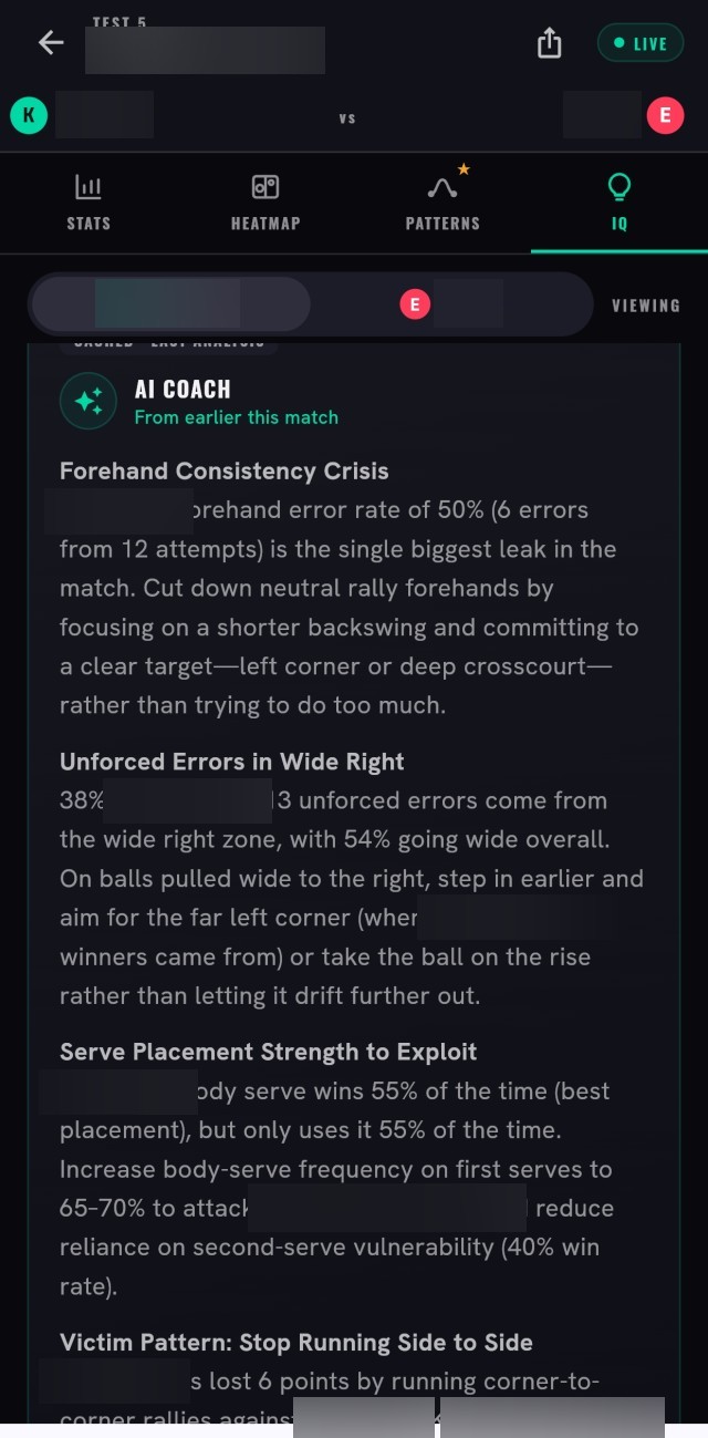 RallyOwl IQ — AI coach